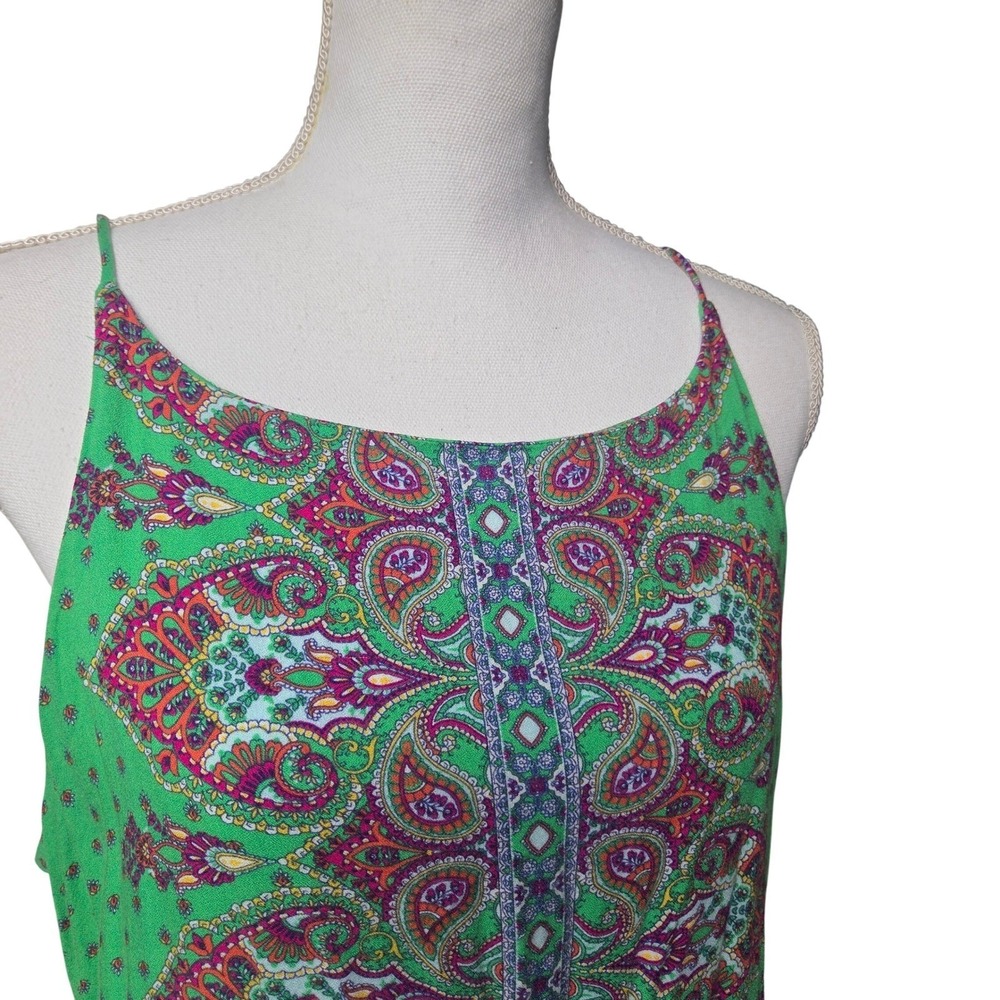 Vintage‎ Y2K Verse Paisley Cami Top Office Siren Corporate 90s Workwear Blouse S